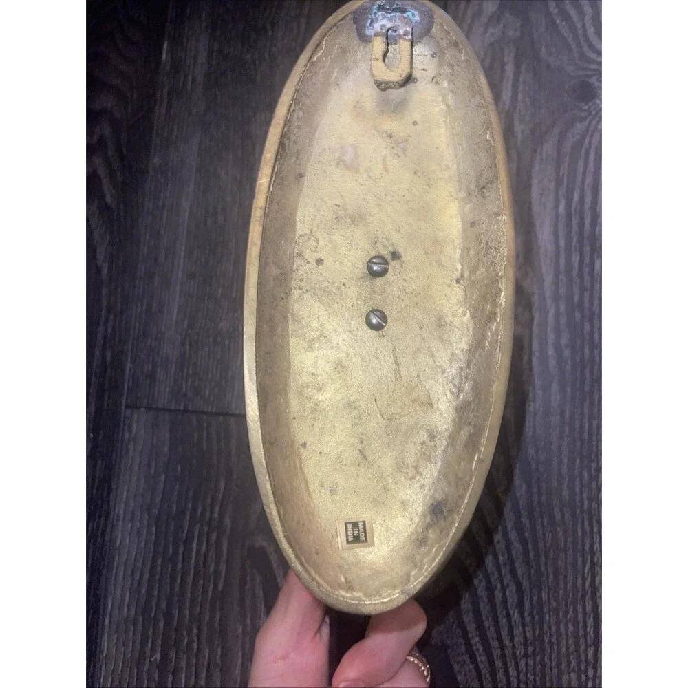 Vintage Brass Wall Sconce Candle Holder French Empire Style Black & Gold 17”Tall